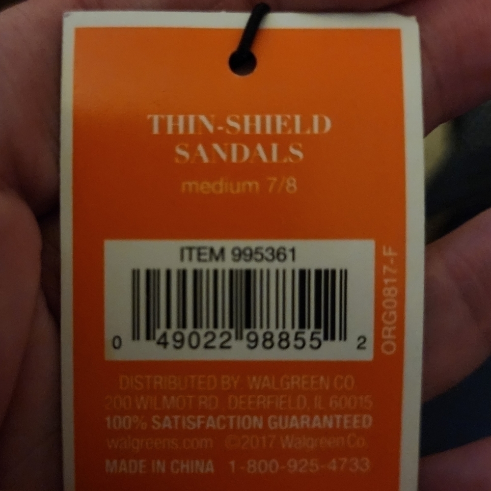 NWT West Loop Neon Coral Thin Sheild Sandals Flip Flops Size Medium (7-8) New - Picture 10 of 10